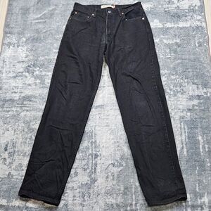 Levi's 550 Jeans Mens Size 34 x 36 Black Denim Relaxed Fit Straight Leg Vintage